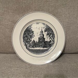 Classic Black and White Dinner Plate